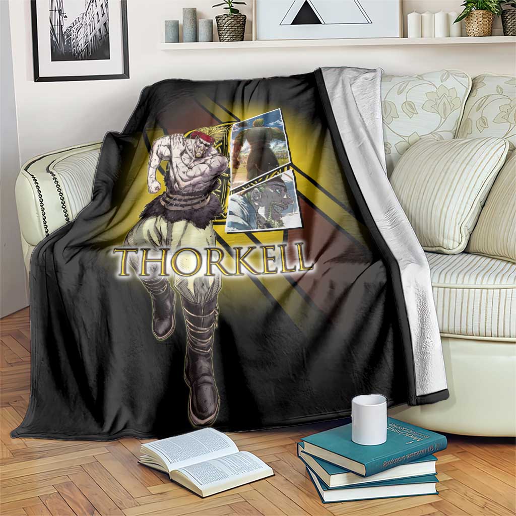 Thorkell Viking Berserker Blanket Viking Manga Illustration Style
