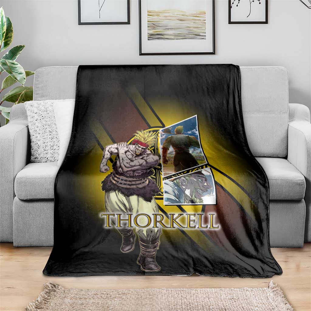 Thorkell Viking Berserker Blanket Viking Manga Illustration Style
