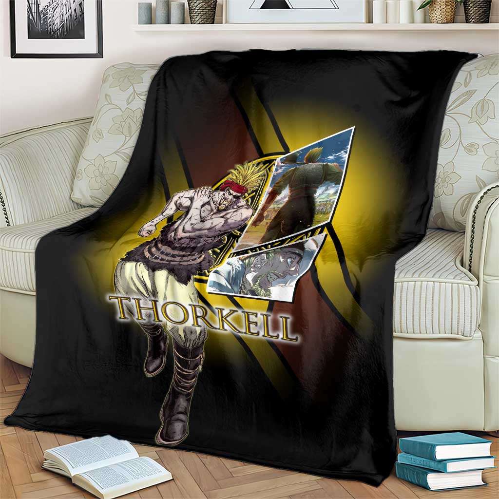 Thorkell Viking Berserker Blanket Viking Manga Illustration Style
