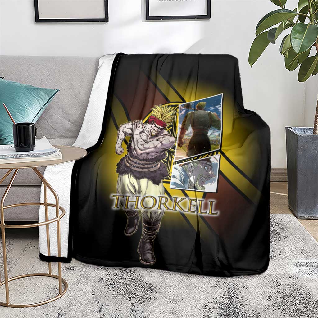 Thorkell Viking Berserker Blanket Viking Manga Illustration Style