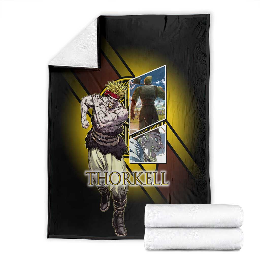 Thorkell Viking Berserker Blanket Viking Manga Illustration Style