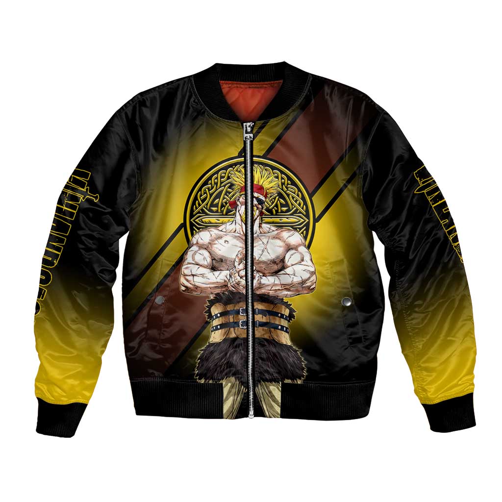 Thorkell Viking Berserker Bomber Jacket Viking Manga Illustration Style