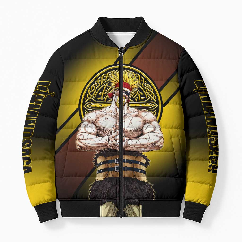 Thorkell Viking Berserker Bomber Puffer Jacket Viking Manga Illustration Style