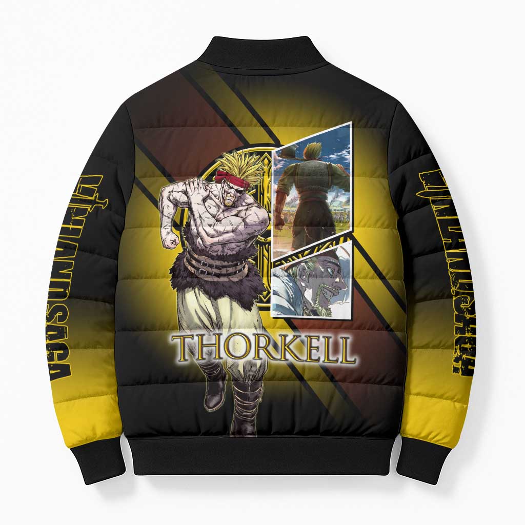 Thorkell Viking Berserker Bomber Puffer Jacket Viking Manga Illustration Style