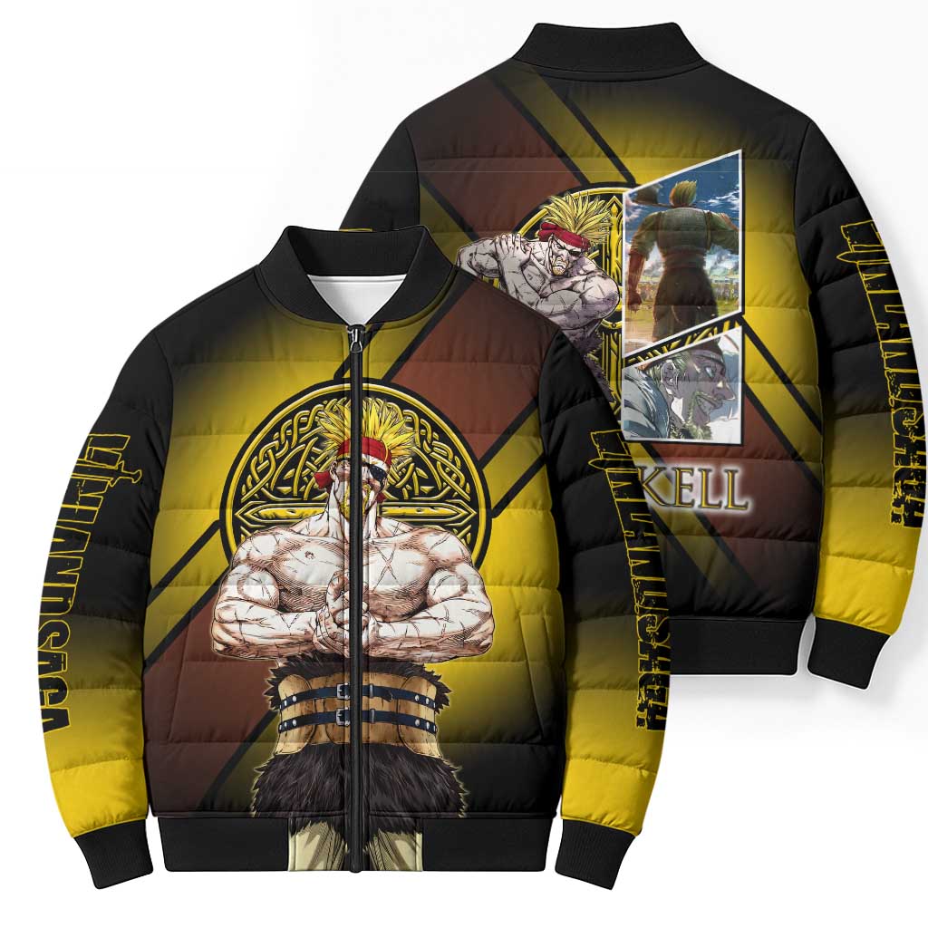 Thorkell Viking Berserker Bomber Puffer Jacket Viking Manga Illustration Style