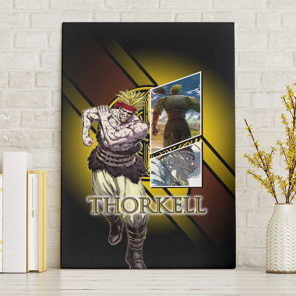 Thorkell Viking Berserker Canvas Wall Art Viking Manga Illustration Style