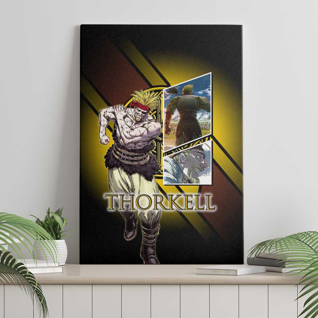 Thorkell Viking Berserker Canvas Wall Art Viking Manga Illustration Style