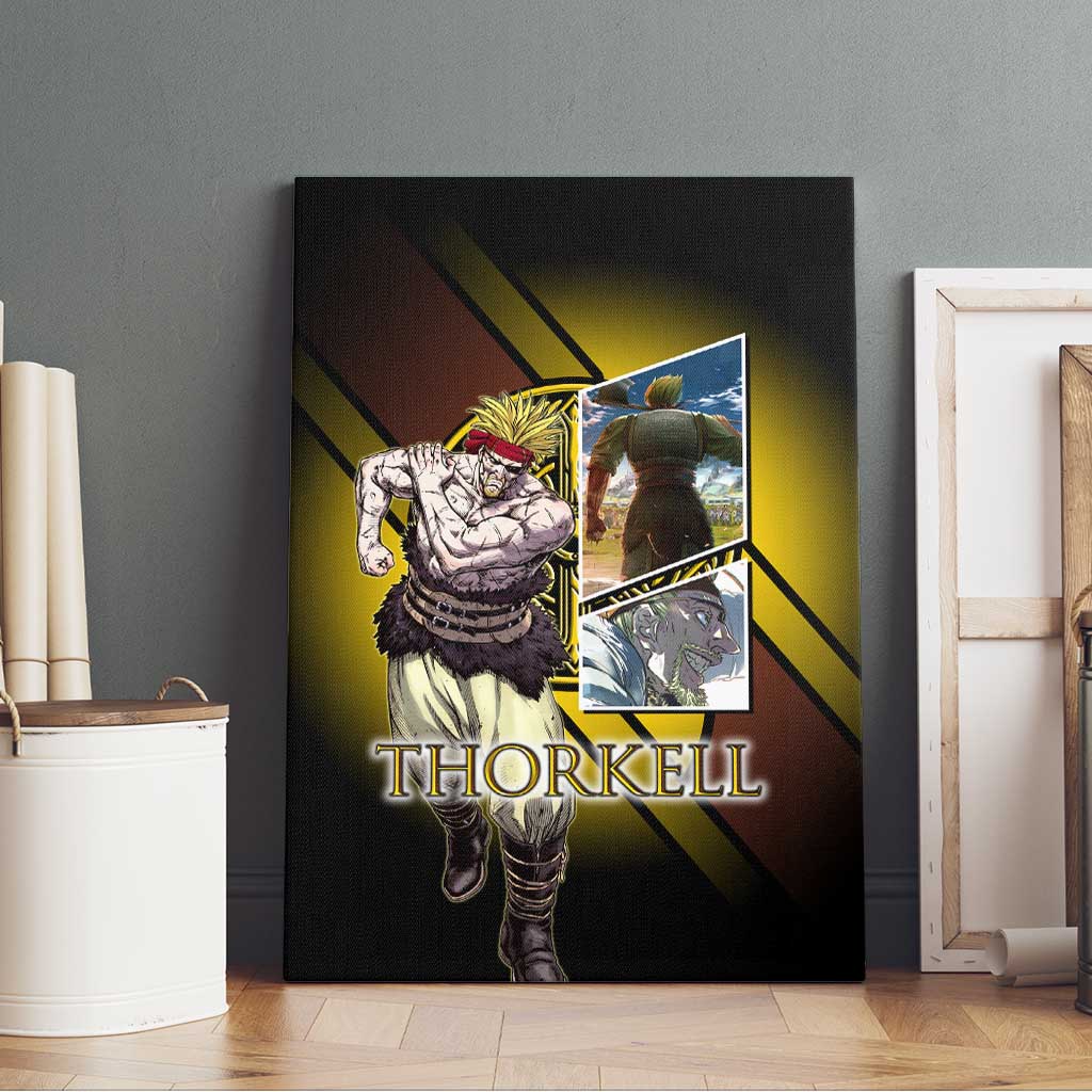 Thorkell Viking Berserker Canvas Wall Art Viking Manga Illustration Style