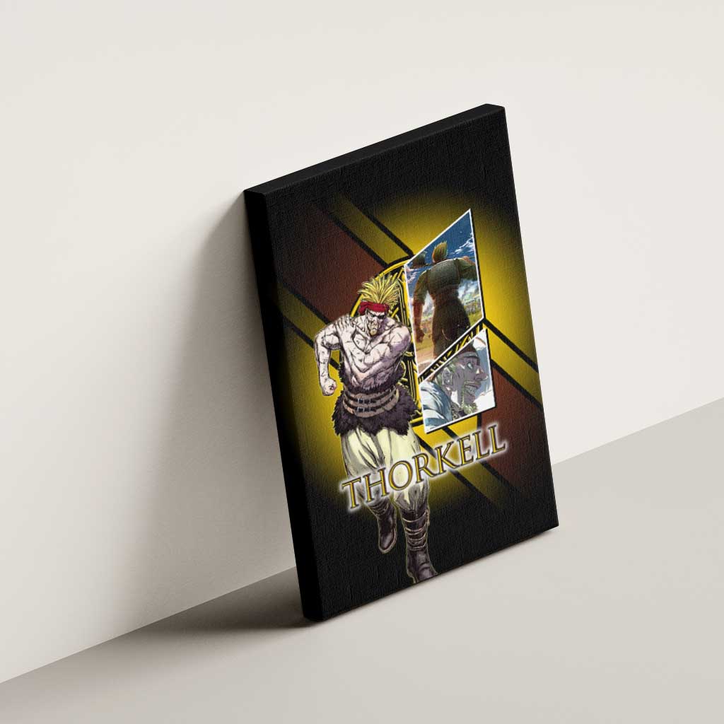 Thorkell Viking Berserker Canvas Wall Art Viking Manga Illustration Style