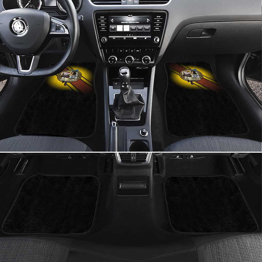Thorkell Viking Berserker Car Mats Viking Manga Illustration Style