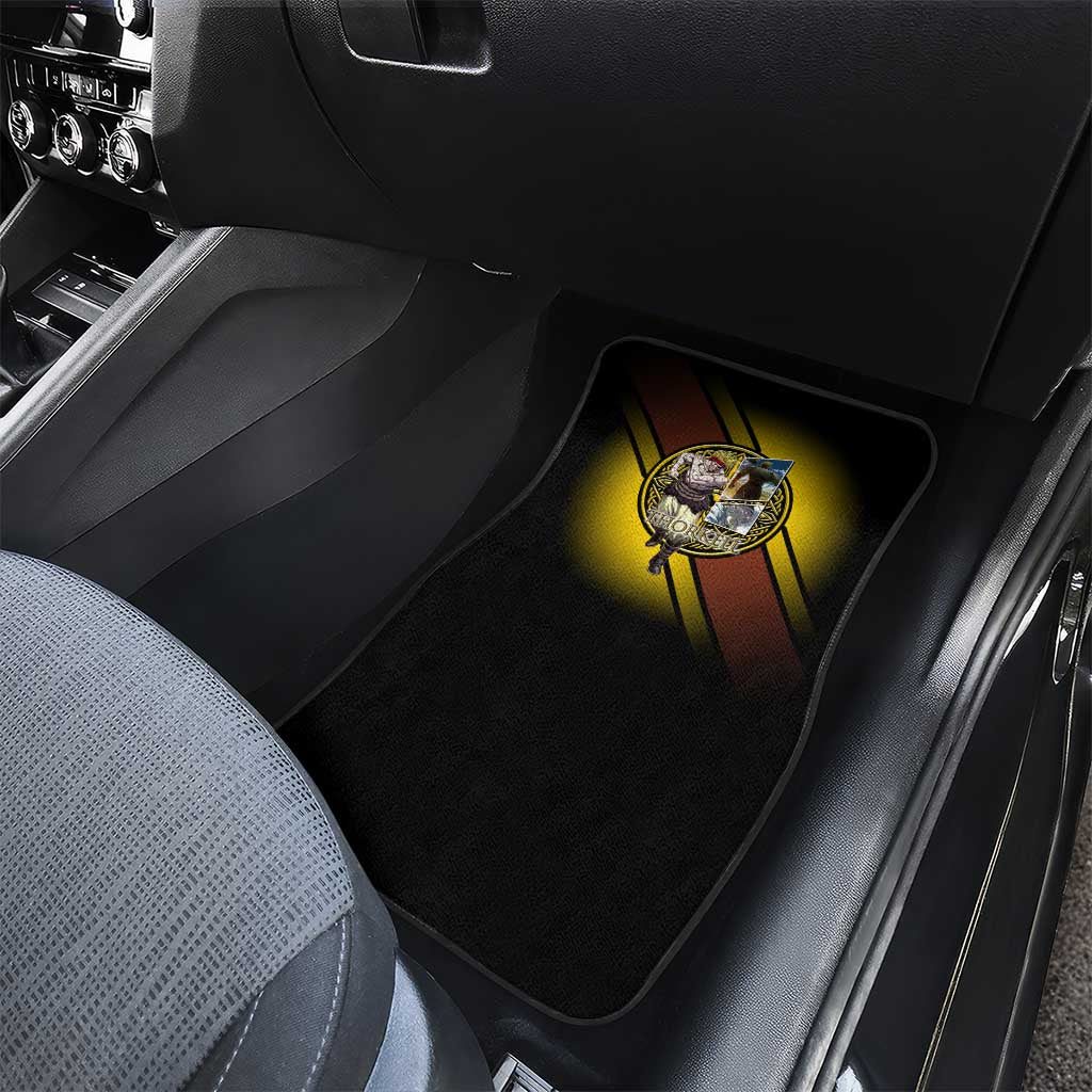Thorkell Viking Berserker Car Mats Viking Manga Illustration Style