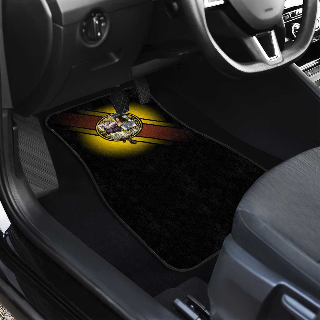 Thorkell Viking Berserker Car Mats Viking Manga Illustration Style