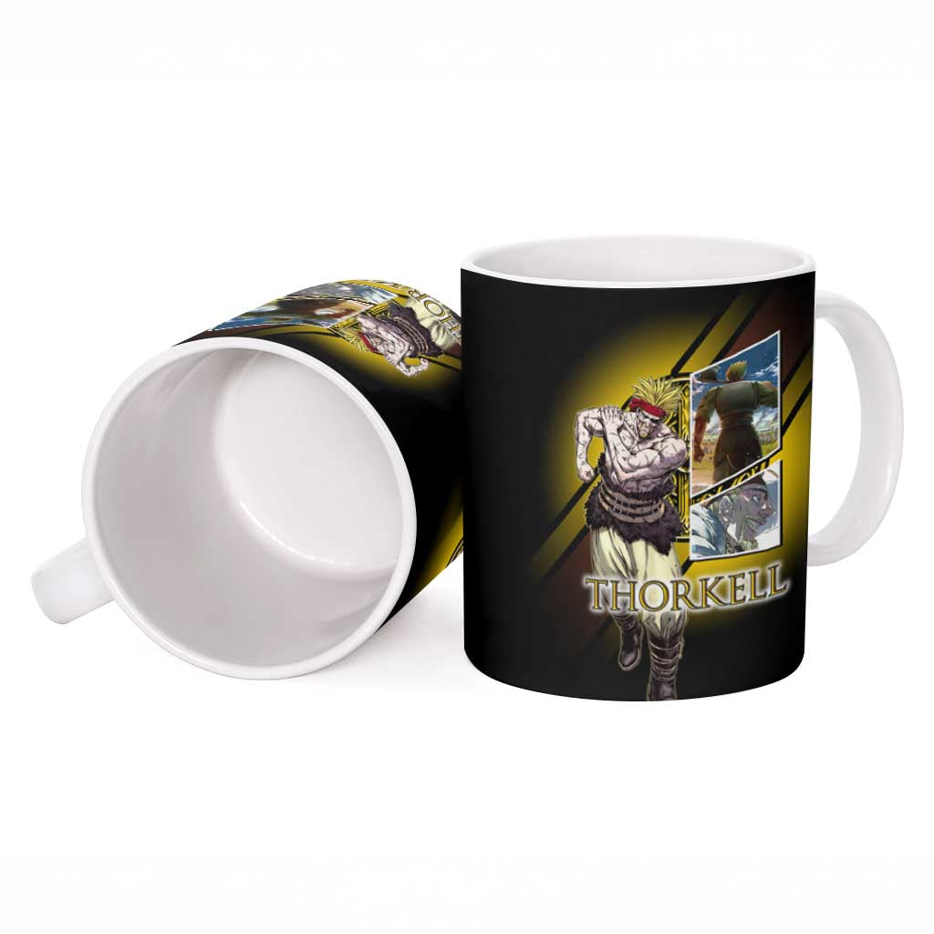 Thorkell Viking Berserker Ceramic Mug Viking Manga Illustration Style