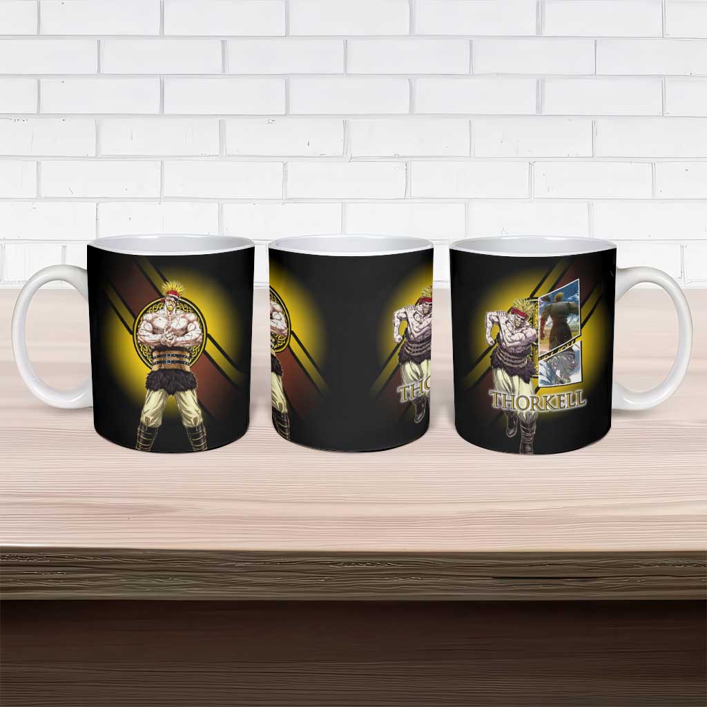 Thorkell Viking Berserker Ceramic Mug Viking Manga Illustration Style