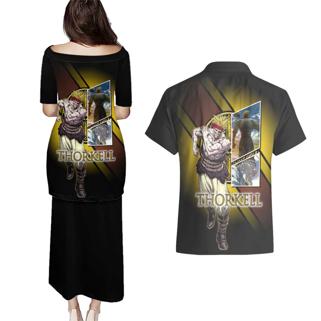 Thorkell Viking Berserker Couples Matching Puletasi and Hawaiian Shirt Viking Manga Illustration Style
