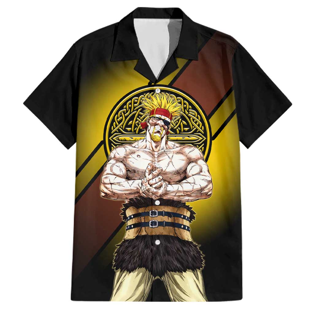 Thorkell Viking Berserker Family Matching Mermaid Dress and Hawaiian Shirt Viking Manga Illustration Style