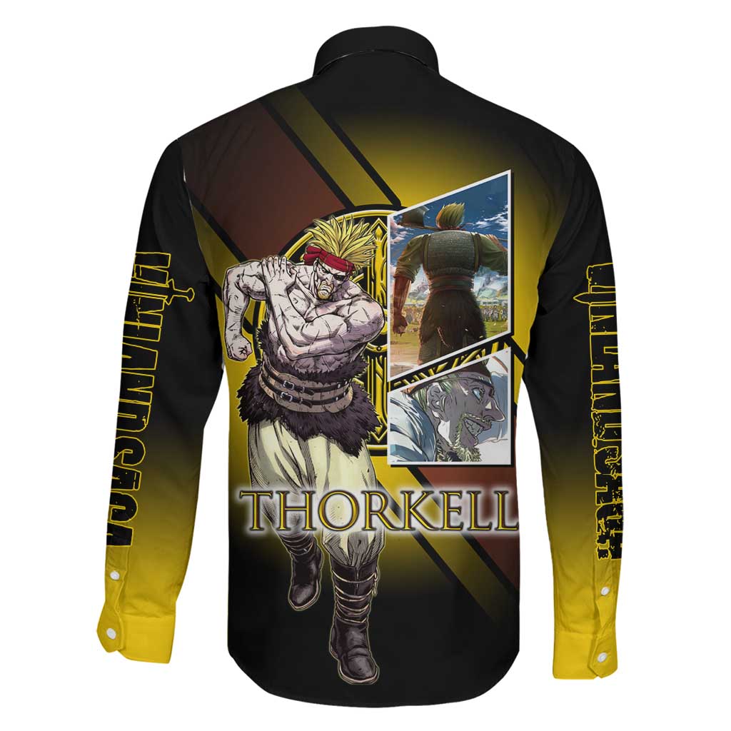 Thorkell Viking Berserker Family Matching Short Sleeve Bodycon Dress and Hawaiian Shirt Viking Manga Illustration Style