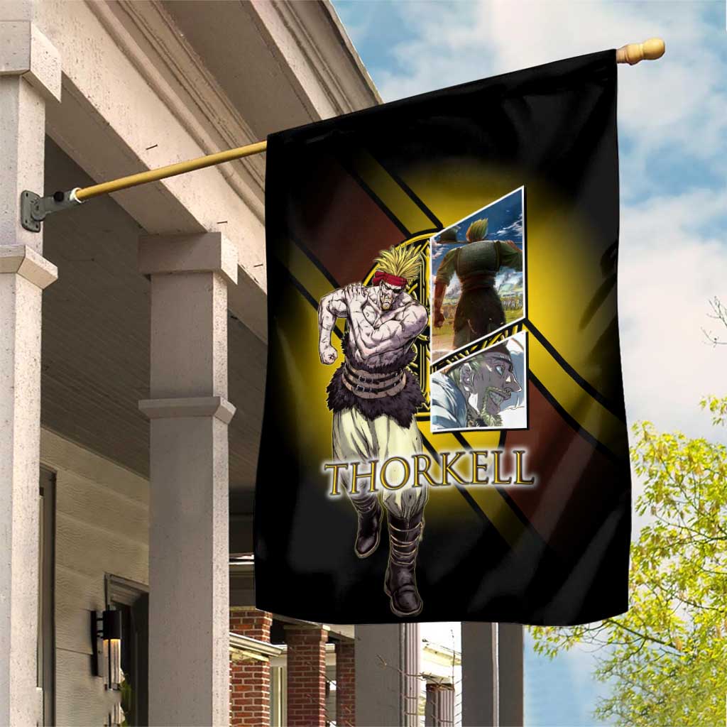 Thorkell Viking Berserker Garden Flag Viking Manga Illustration Style