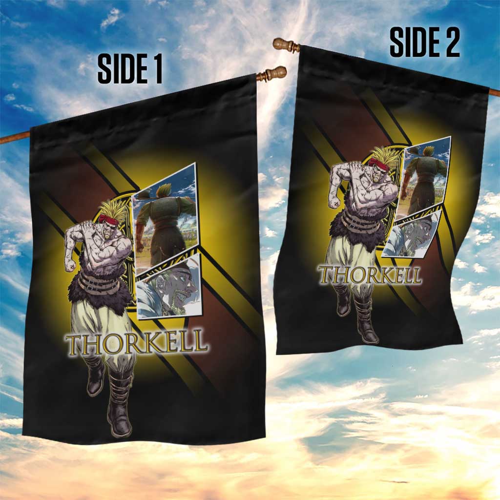 Thorkell Viking Berserker Garden Flag Viking Manga Illustration Style
