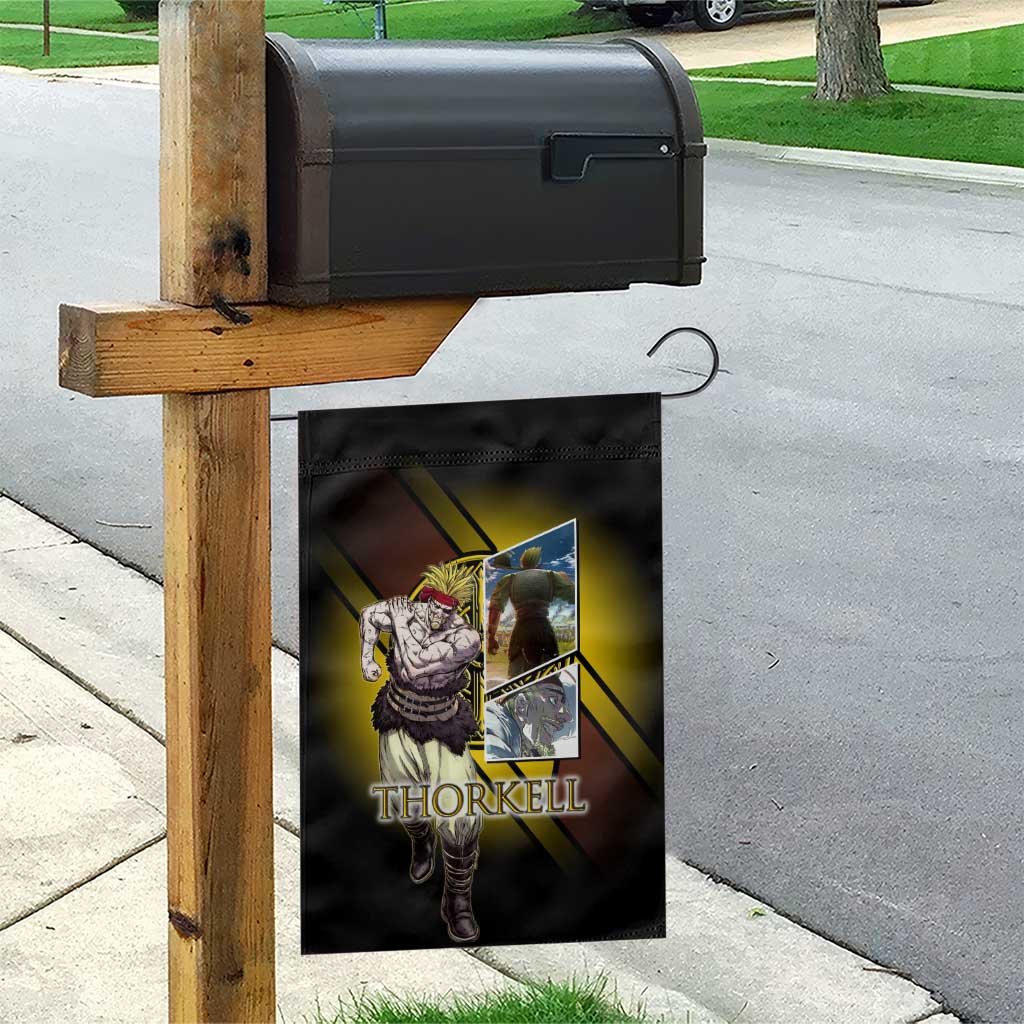 Thorkell Viking Berserker Garden Flag Viking Manga Illustration Style