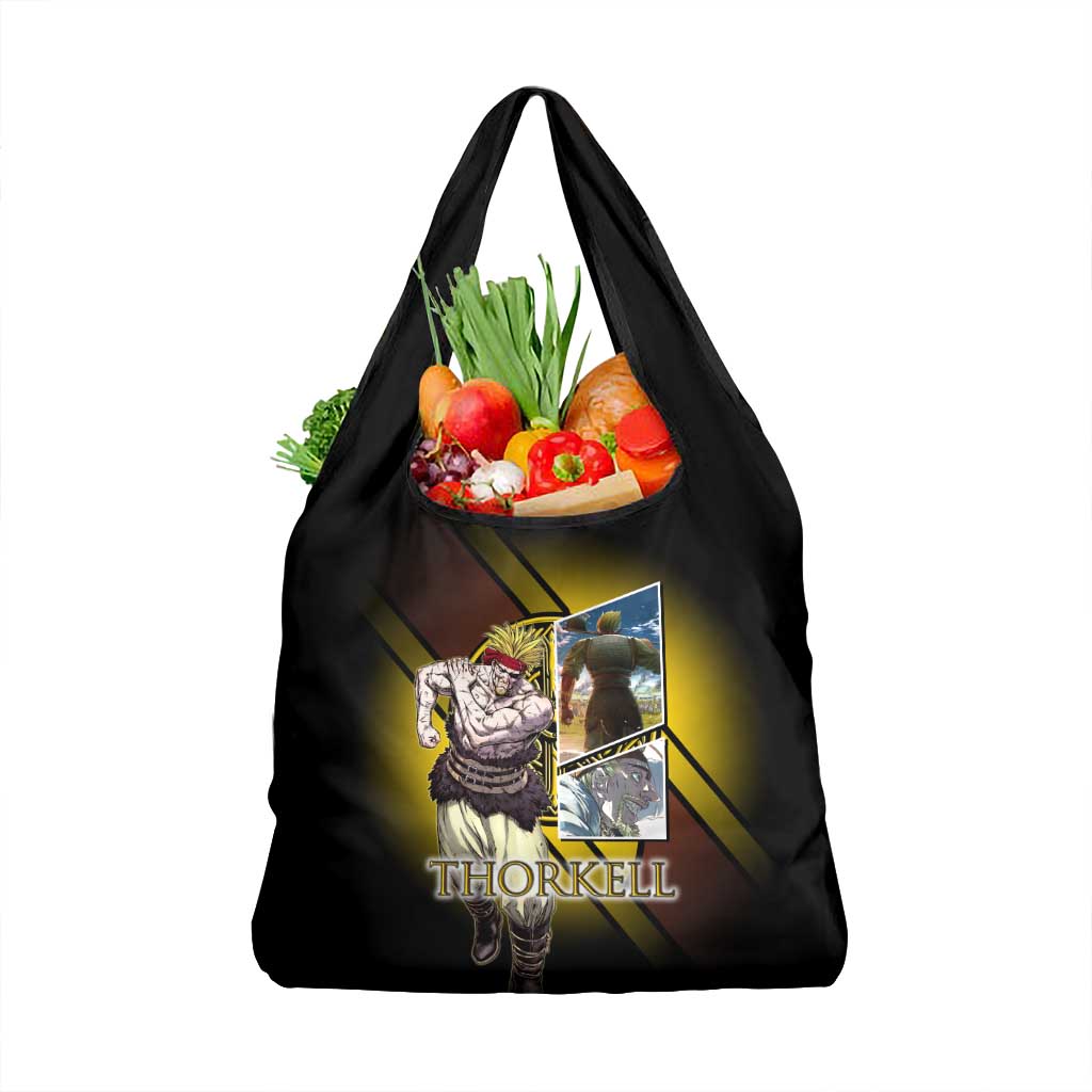 Thorkell Viking Berserker Grocery Bag Viking Manga Illustration Style