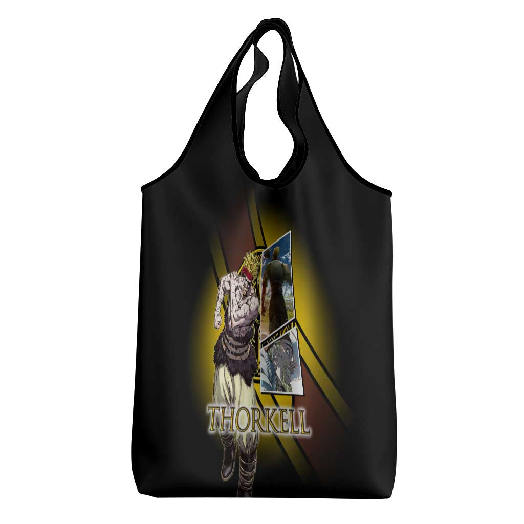 Thorkell Viking Berserker Grocery Bag Viking Manga Illustration Style