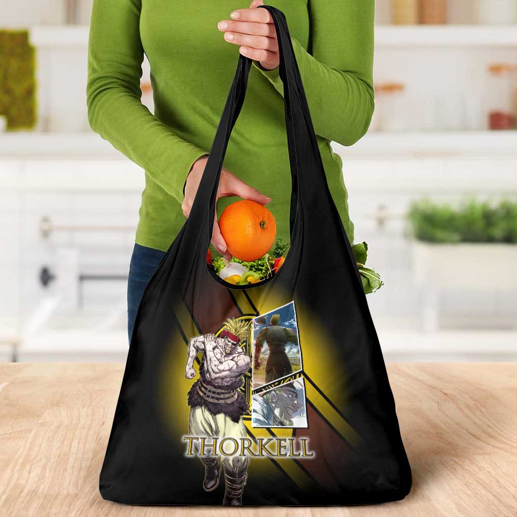 Thorkell Viking Berserker Grocery Bag Viking Manga Illustration Style