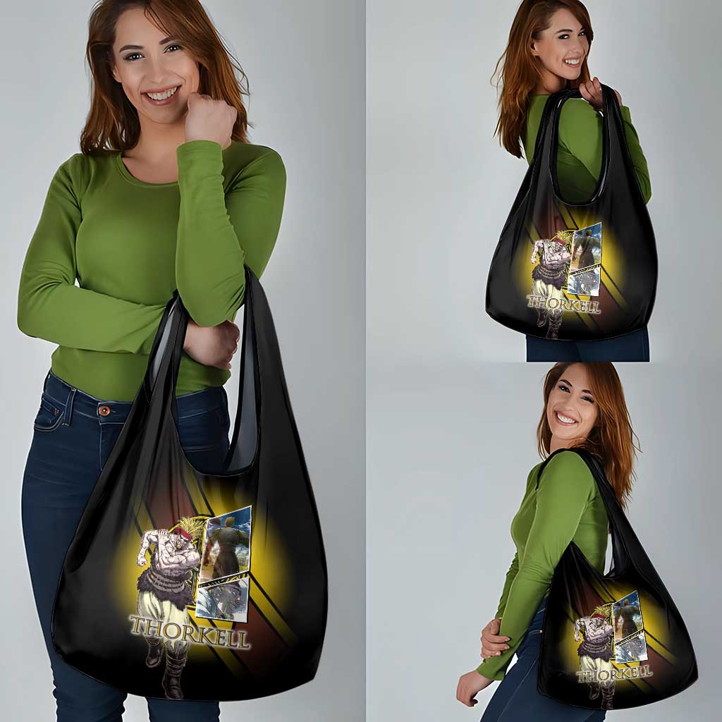 Thorkell Viking Berserker Grocery Bag Viking Manga Illustration Style