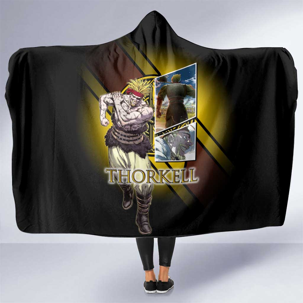 Thorkell Viking Berserker Hooded Blanket Viking Manga Illustration Style