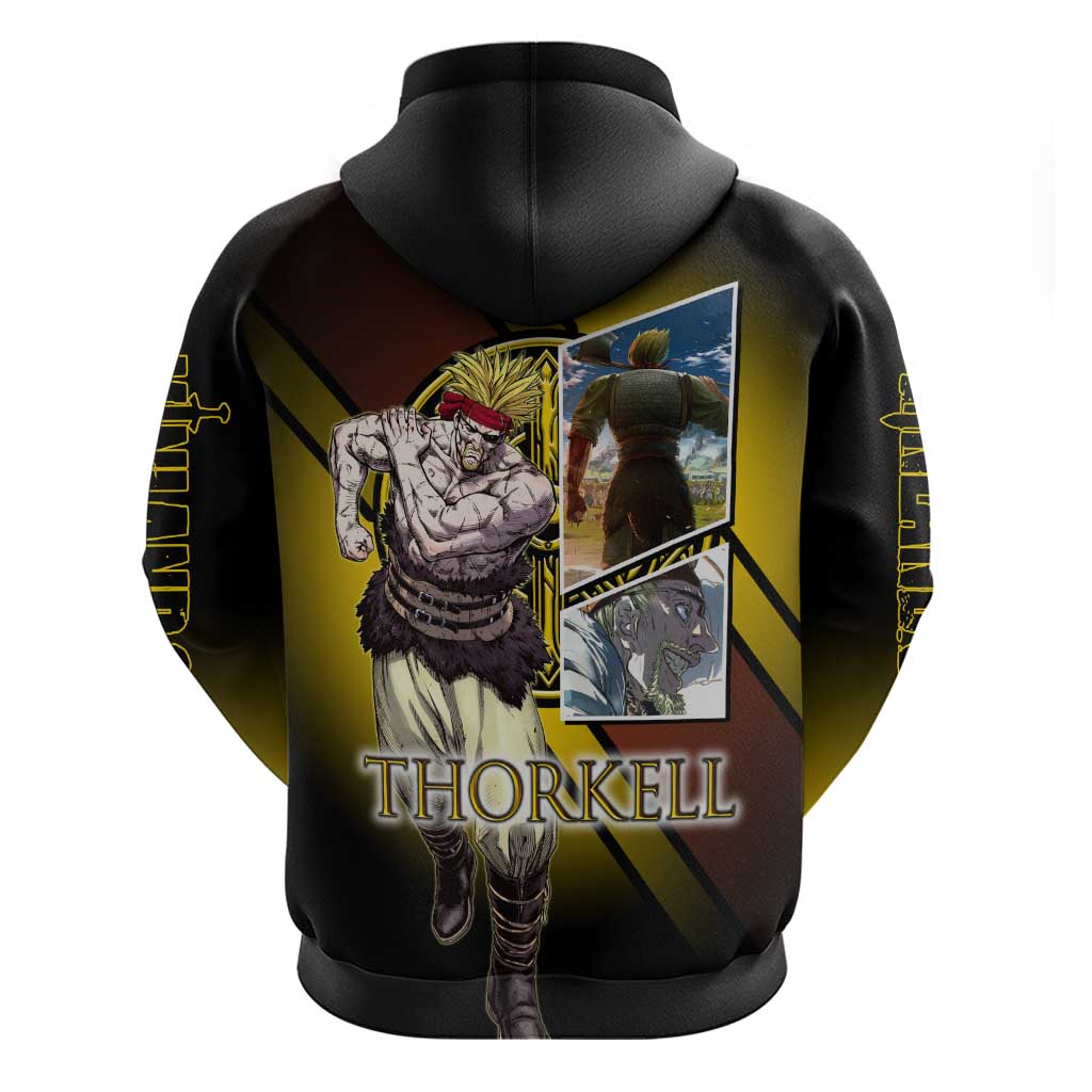 Thorkell Viking Berserker Hoodie Viking Manga Illustration Style