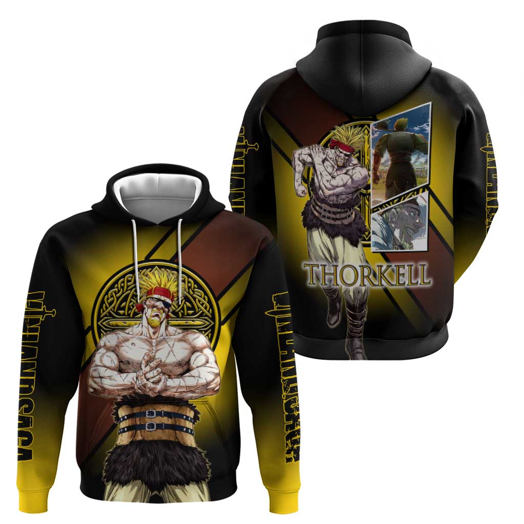 Thorkell Viking Berserker Hoodie Viking Manga Illustration Style