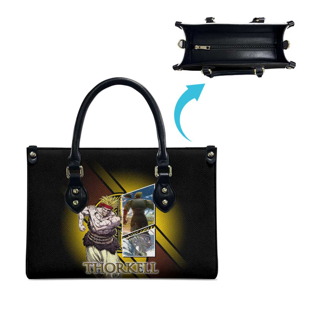 Thorkell Viking Berserker Leather Bag Viking Manga Illustration Style
