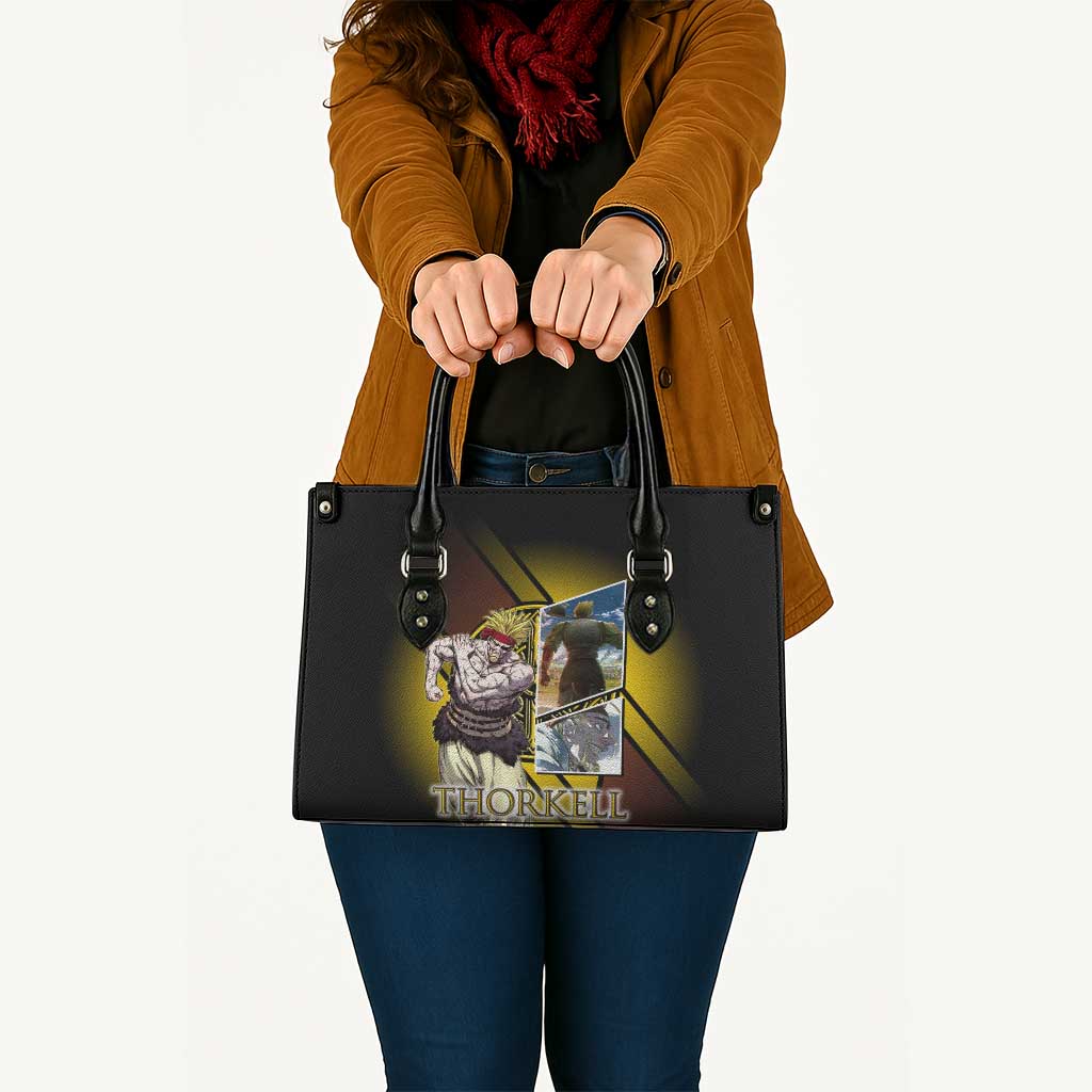 Thorkell Viking Berserker Leather Bag Viking Manga Illustration Style