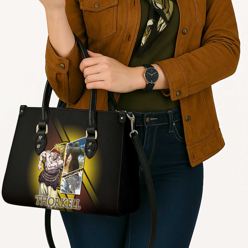 Thorkell Viking Berserker Leather Bag Viking Manga Illustration Style