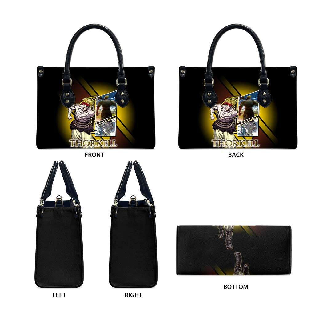 Thorkell Viking Berserker Leather Bag Viking Manga Illustration Style