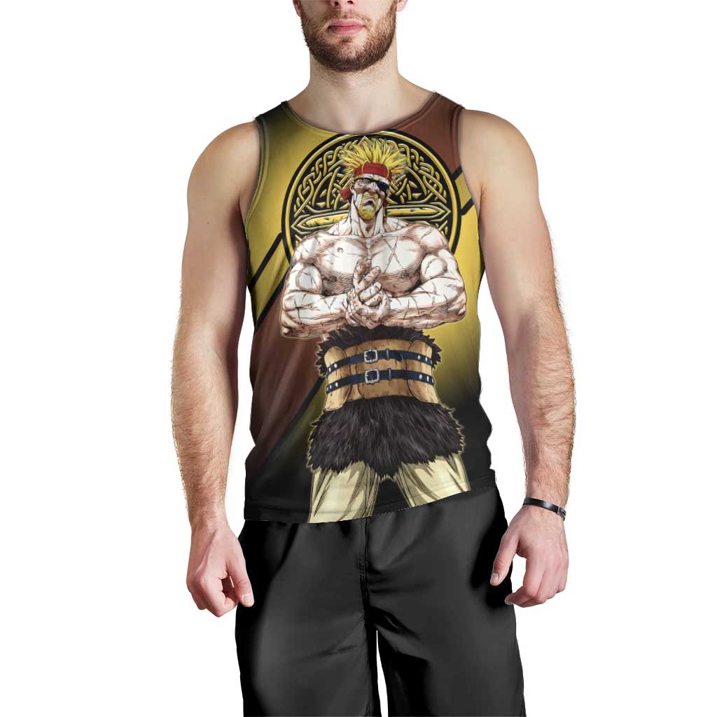 Thorkell Viking Berserker Men Tank Top Viking Manga Illustration Style