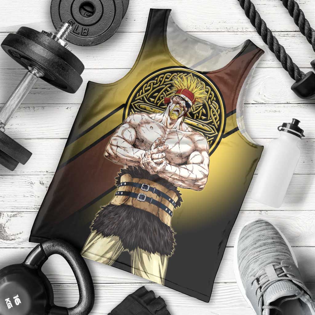 Thorkell Viking Berserker Men Tank Top Viking Manga Illustration Style