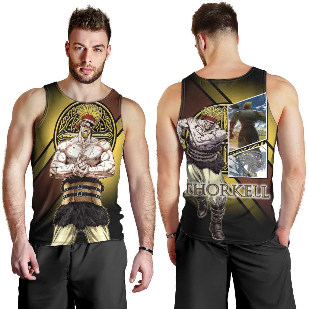 Thorkell Viking Berserker Men Tank Top Viking Manga Illustration Style
