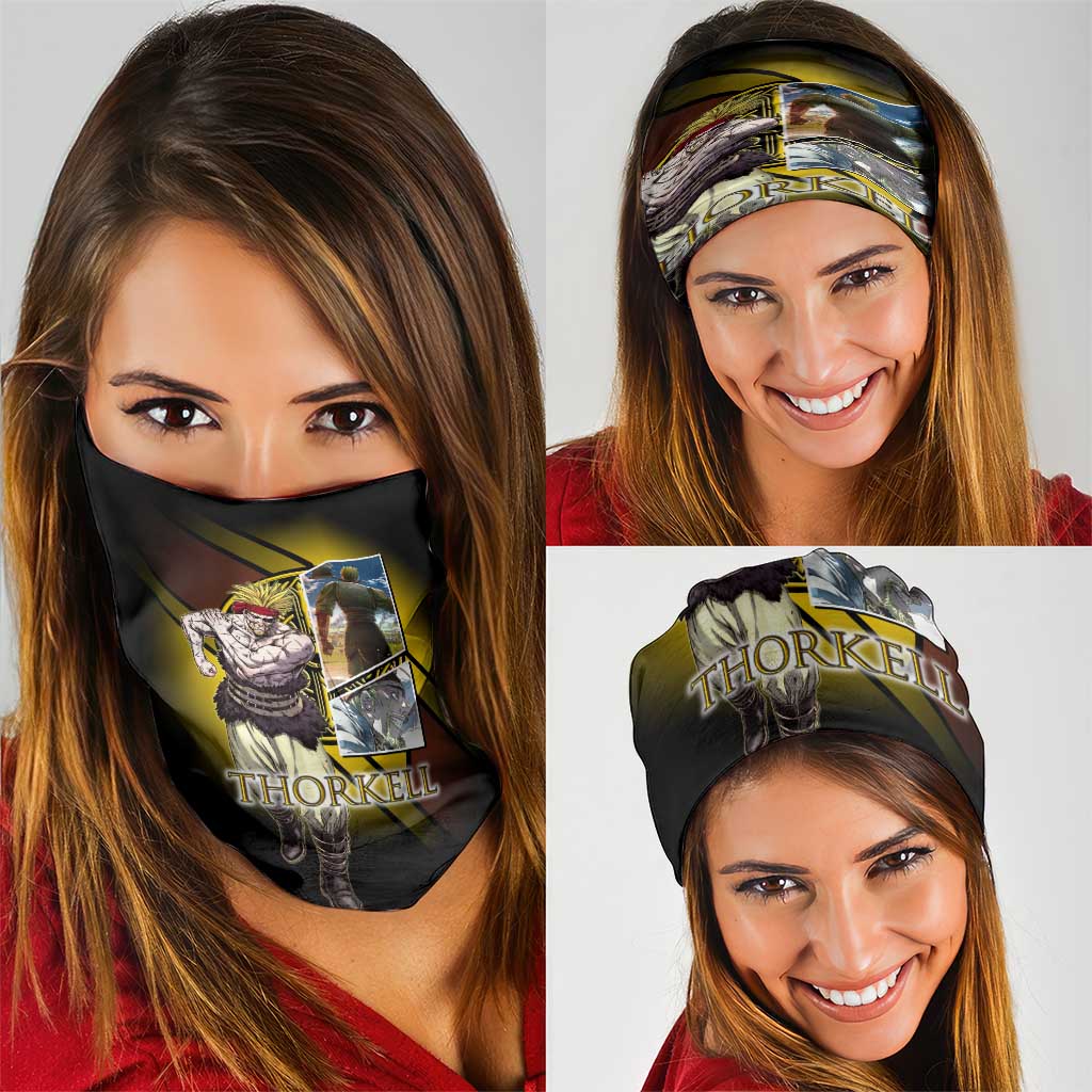 Thorkell Viking Berserker Neck Gaiter Viking Manga Illustration Style