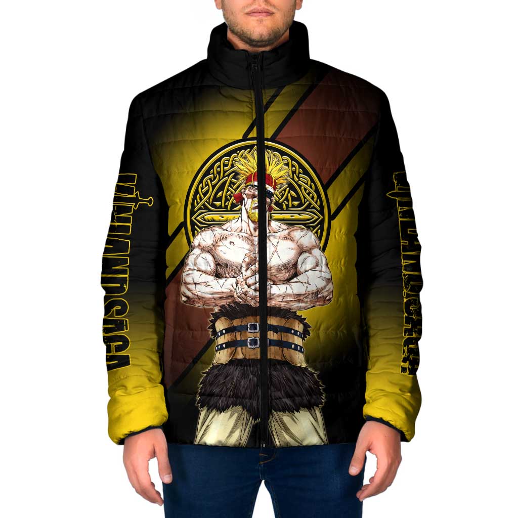 Thorkell Viking Berserker Padded Jacket Viking Manga Illustration Style
