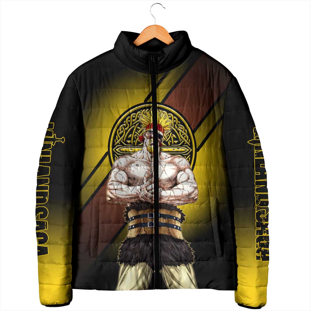 Thorkell Viking Berserker Padded Jacket Viking Manga Illustration Style