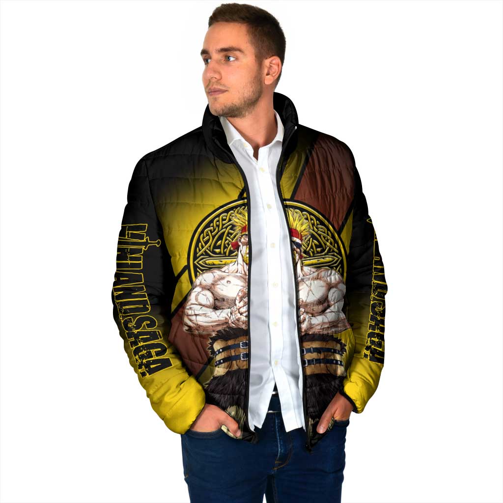 Thorkell Viking Berserker Padded Jacket Viking Manga Illustration Style