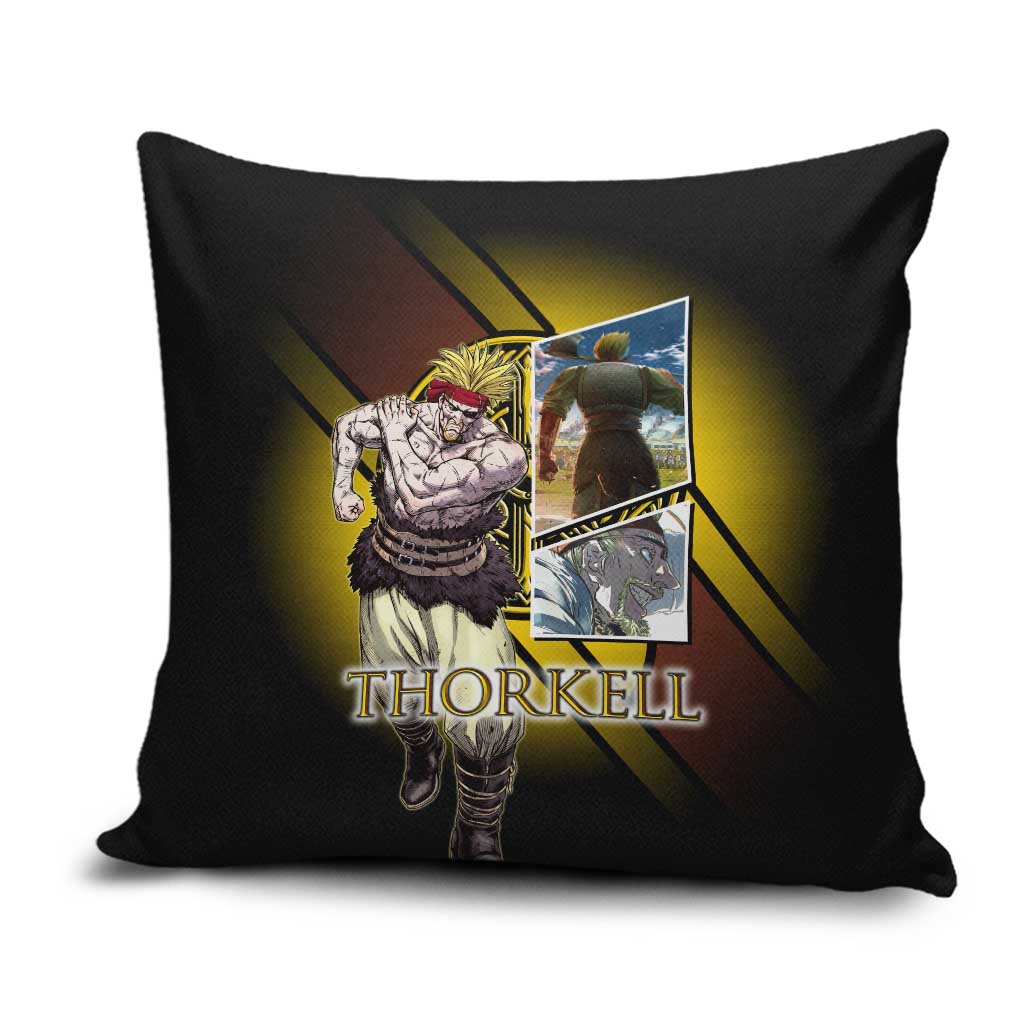 Thorkell Viking Berserker Pillow Cover Viking Manga Illustration Style