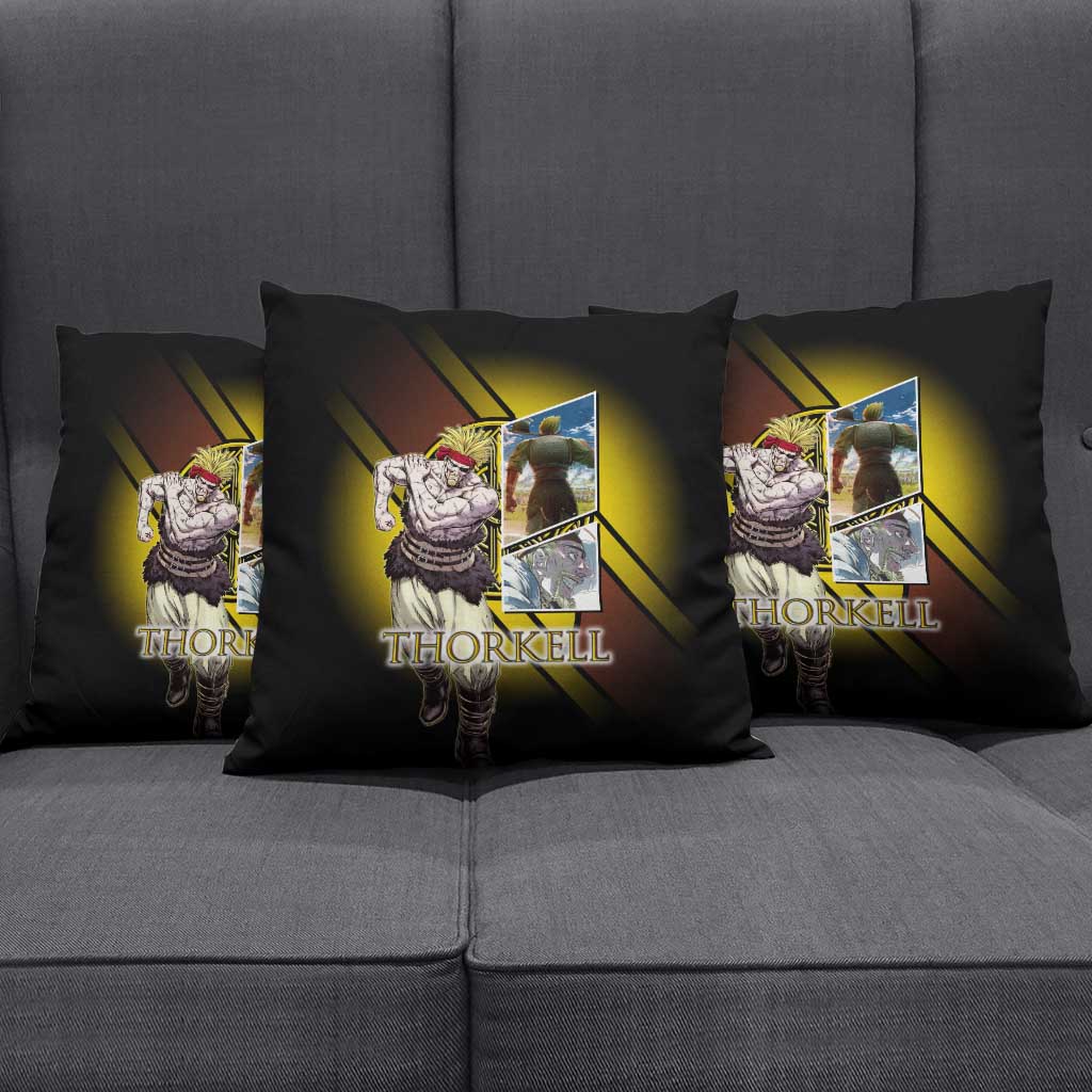 Thorkell Viking Berserker Pillow Cover Viking Manga Illustration Style