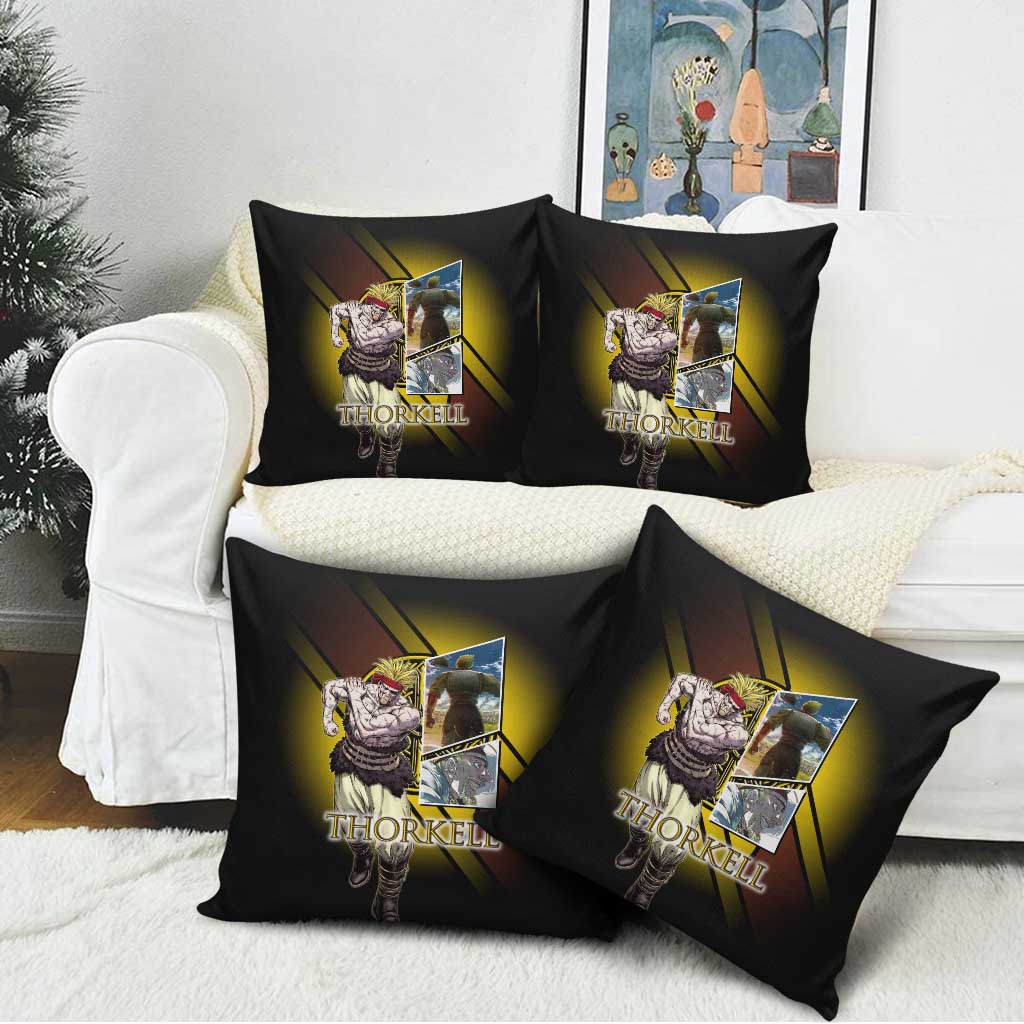 Thorkell Viking Berserker Pillow Cover Viking Manga Illustration Style