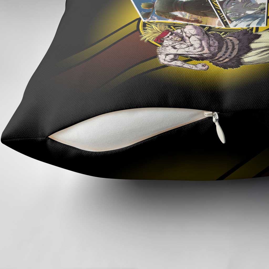 Thorkell Viking Berserker Pillow Cover Viking Manga Illustration Style