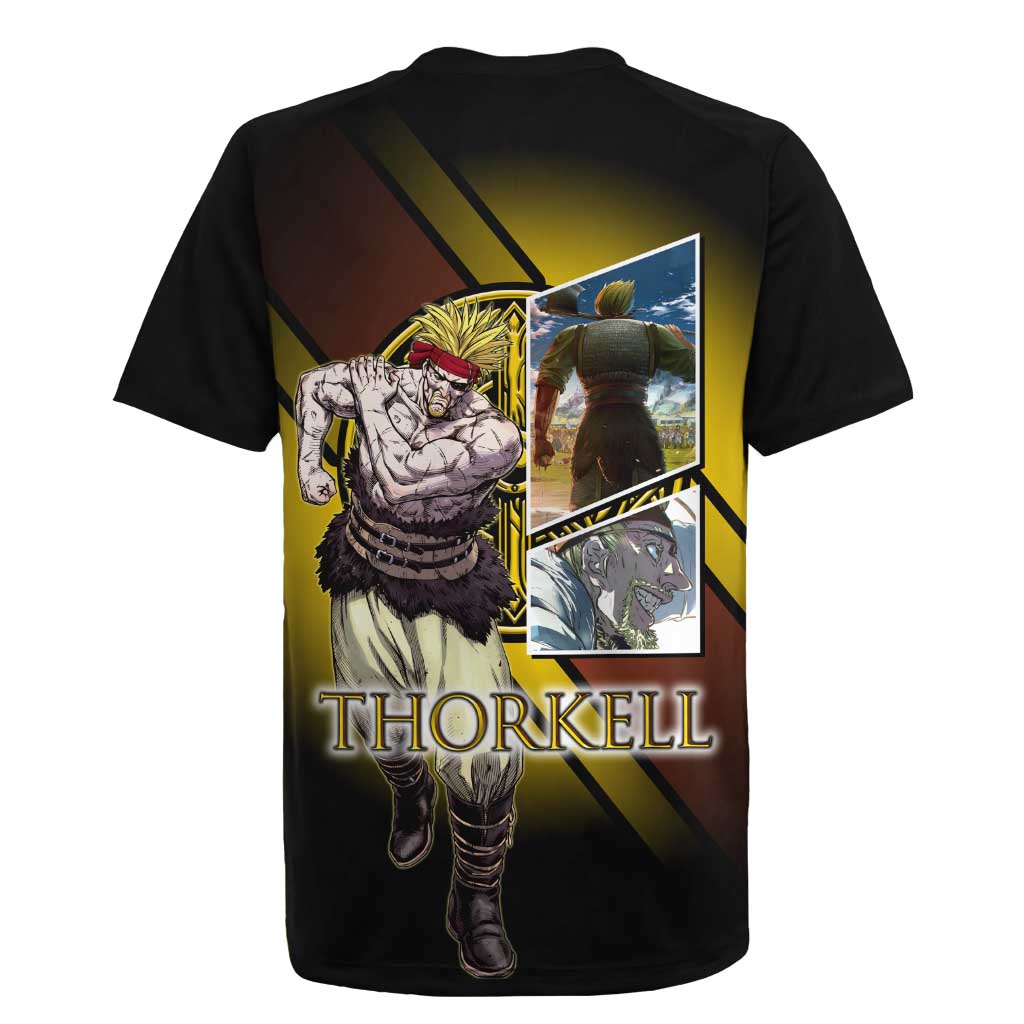 Thorkell Viking Berserker Rugby Jersey Viking Manga Illustration Style