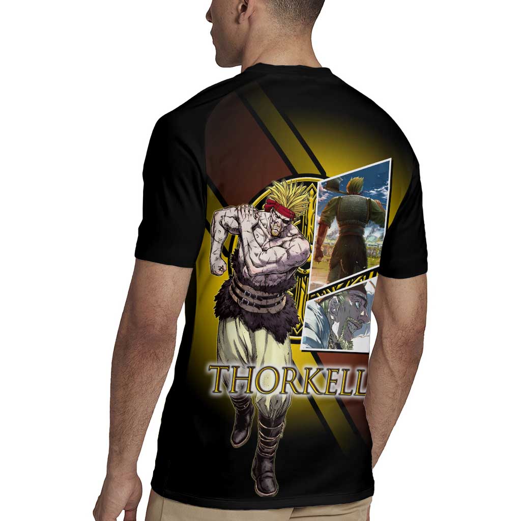 Thorkell Viking Berserker Rugby Jersey Viking Manga Illustration Style