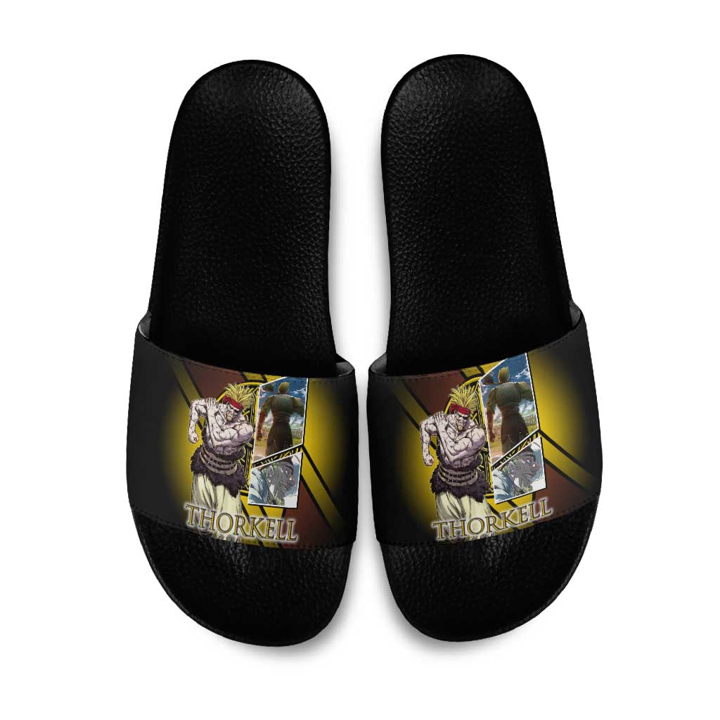 Thorkell Viking Berserker Slide Sandals Viking Manga Illustration Style