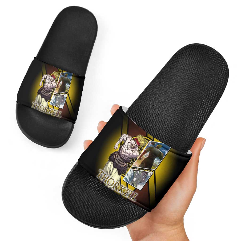 Thorkell Viking Berserker Slide Sandals Viking Manga Illustration Style